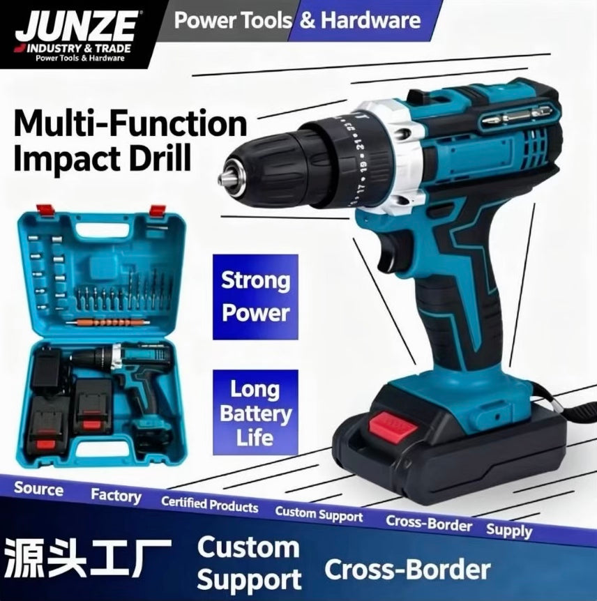 21V multi-function cordless impact drill kit