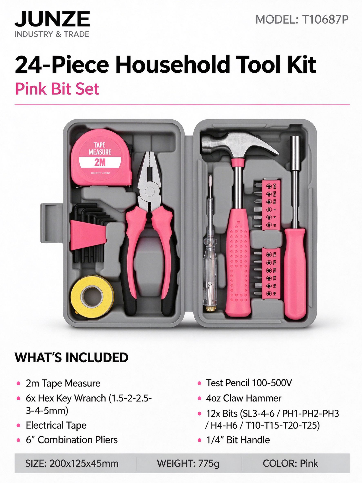 24-Piece Household Tool Kit