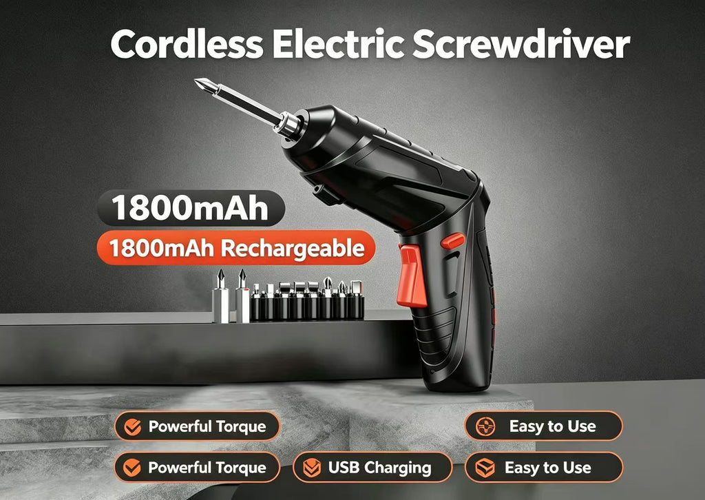 枪型/直型电动螺丝刀 充电式小扭力家用螺丝批工具套装