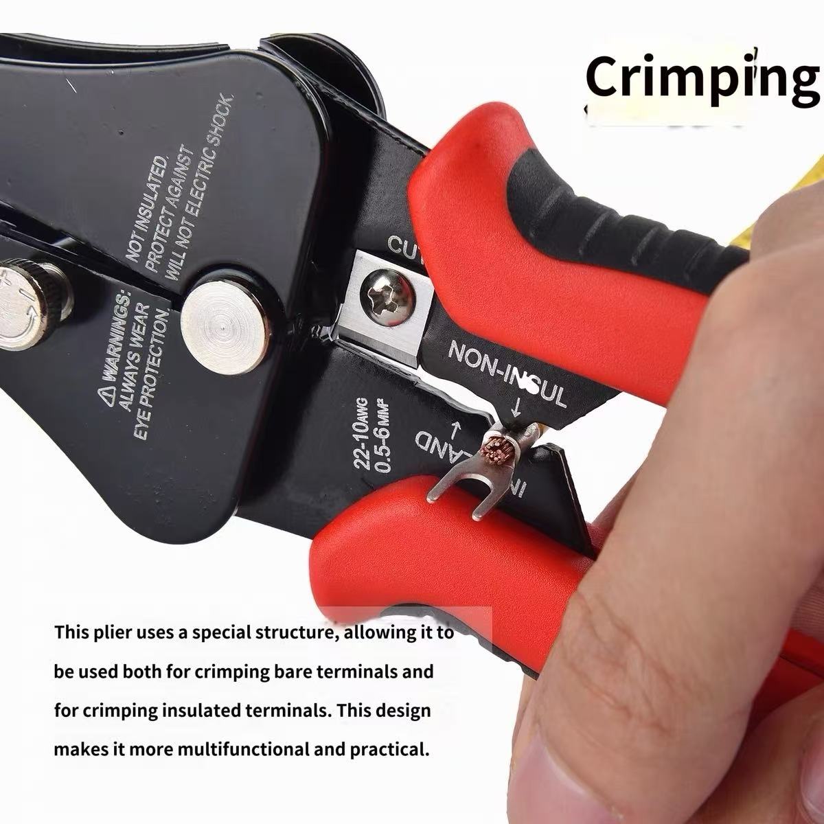 3-in-1 Multi-Function Electrician Pliers – Wire Stripper, Crimper & Cutter