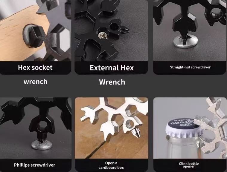 18-in-1 Snowflake Wrench – The Ultimate EDC Pocket Toolkit